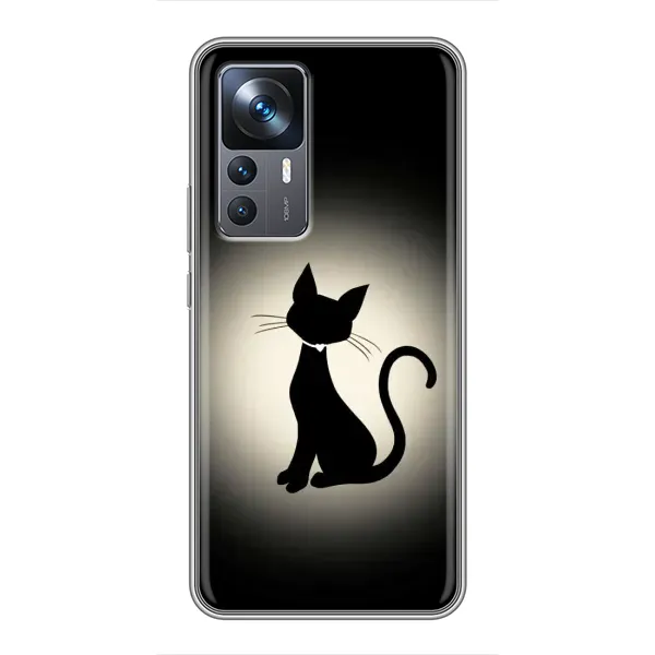 Чохол з принтом «Силует котика» для Xiaomi 12T Pro