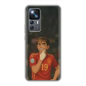 Чехол с футболистом Ламин Ямаль Xiaomi 12T Pro (Ямаль аниме)