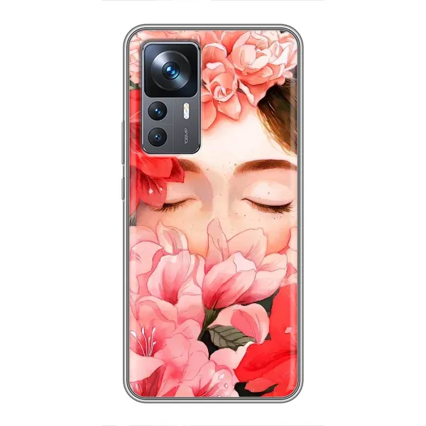 Чехол с принтом «Глаза в цветах» для Xiaomi 12T