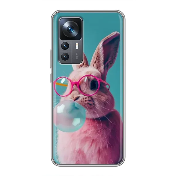 Чехол с принтом «Кролик в очках» для Xiaomi 12T
