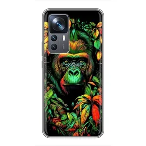 Чохол з Мавпами Xiaomi 12T - (AlphaPrint) (Мавпа в квітах)