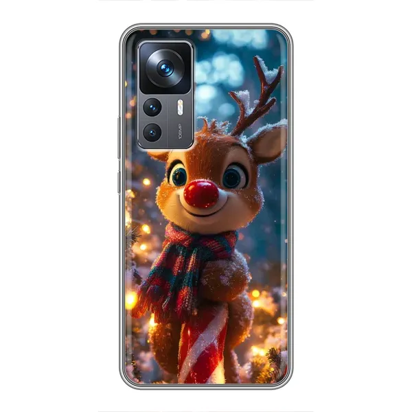 Чехол с принтом «Олень с шарфом» для Xiaomi 12T Чехол с принтом «Олень с шарфом» для Xiaomi 12T