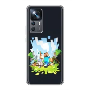 Чохол Майнкрафт на Xiaomi 12T (AlphaPrint) Minecraft (персонажі Minecraft)