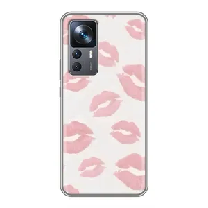 Чохол з розовим принтом для Xiaomi 12T (Рожеві губи)