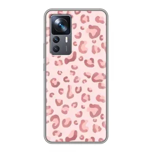 Чохол з розовим принтом для Xiaomi 12T (Рожевий леопард)