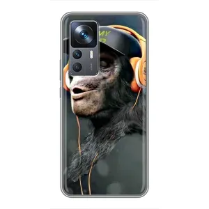 Чохол з Мавпами Xiaomi 12T - (AlphaPrint) (В навушниках)