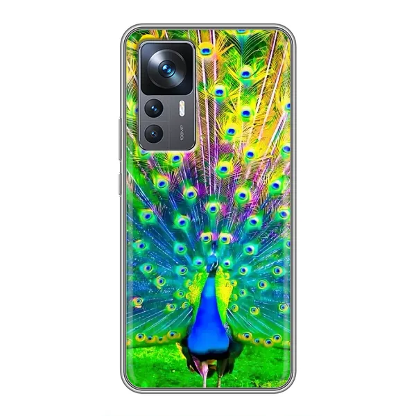 Чехол с принтом «Яркий Павлин» для Xiaomi 12T
