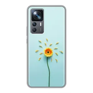 Чохли з квітами для Xiaomi 12T (VPrint) (Жовта квітка)