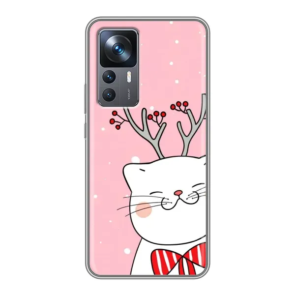 Чехол с принтом «Зимний кот» для Xiaomi 12T