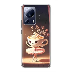 Чехол с мемом Тралалело тралала на Xiaomi 13 Lite (Балерина капучина)