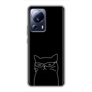 Чохол з малюнком кіт на Xiaomi 13 Lite (Байдужий кіт)