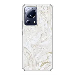 Мраморний чехол на Xiaomi 13 Lite (VPrint) (Білий мрамор)