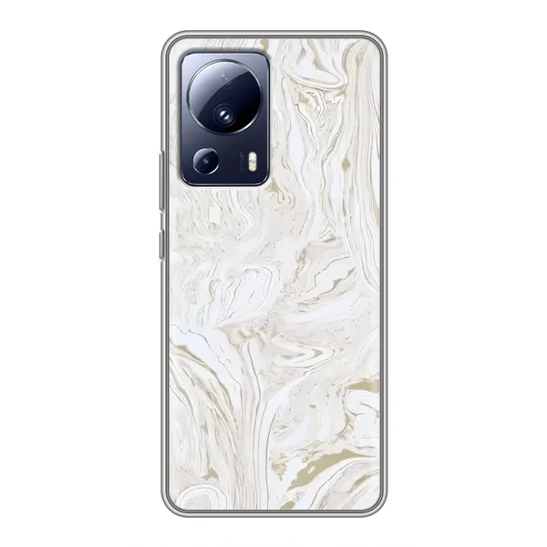 Чехол с принтом «Белый мрамор» для Xiaomi 13 Lite