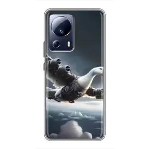 Чехол с мемом Тралалело тралала на Xiaomi 13 Lite (Бомбардини гусини)