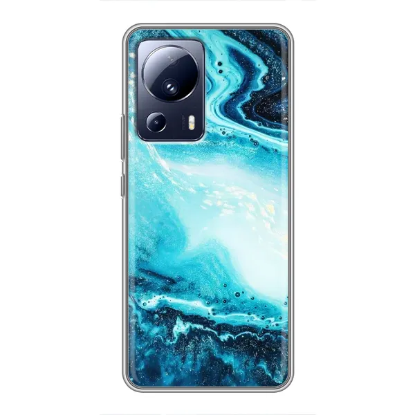 Чехол с принтом «Голубой мрамор» для Xiaomi 13 Lite