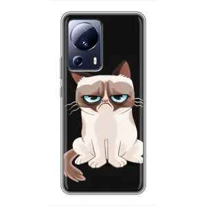 Чохол з принтом для Xiaomi 13 Lite (AlphaPrint) Модні коти (Сумний кіт)
