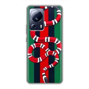Чохли GUCCI для Сяомі 13 Лайт (AlphaPrint) (Gucci змія)