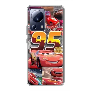 Силиконовый чехол Маквин для Xiaomi 13 Lite (Коллаж Молния Маквин)