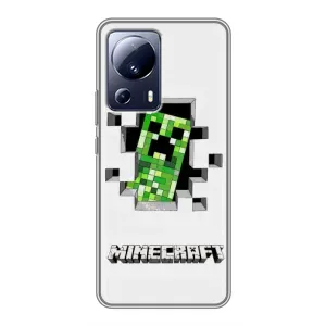Чохол Майнкрафт на Xiaomi 13 Lite (AlphaPrint) Minecraft (кріпер Майнкрафт)