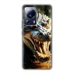 Чохол з картинкою 'Хижаки' для Xiaomi 13 Lite (Небезпечний крокодил)