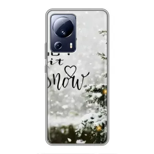 Новорічні, Святкові Чохли для Xiaomi 13 Lite - 2024 год (Let it snow)