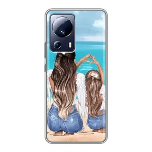 Чохол з друком для Xiaomi 13 Lite - (Мама з дитинкою) (AlphaPrint) (Мама з донькою)
