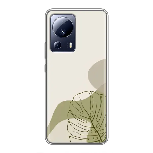 Чехол с принтом «Зеленая монстера дизайн» для Xiaomi 13 Lite