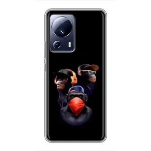 Чохол з Мавпами Xiaomi 13 Lite - (AlphaPrint) (Три мавпи)