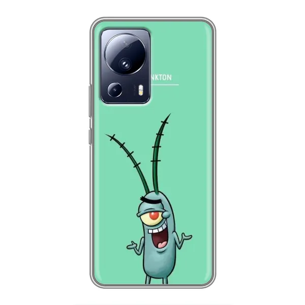 Чохол з принтом «Персонаж Планктон» для Xiaomi 13 Lite