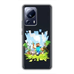 Чохол Майнкрафт на Xiaomi 13 Lite (AlphaPrint) Minecraft (персонажі Minecraft)