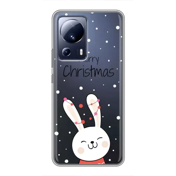 Чехол с принтом «Рождественский заяц» для Xiaomi 13 Lite