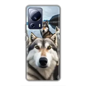 Чохол з Хаскі Xiaomi 13 Lite - (AlphaPrint) (Селфі Хаскі)