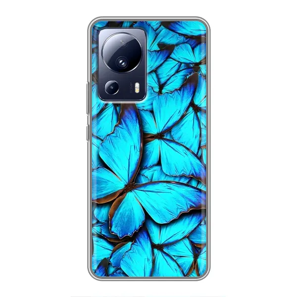 Чохол з принтом «Сині метелики» для Xiaomi 13 Lite Чохол з принтом «Сині метелики» для Xiaomi 13 Lite