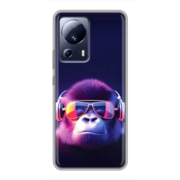 Чохол з принтом «Стильна мавпа» для Xiaomi 13 Lite