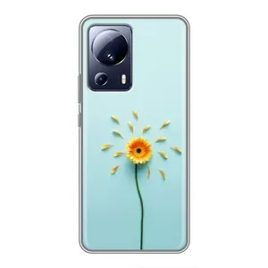 Чохли з квітами для Xiaomi 13 Lite (VPrint) (Жовта квітка)