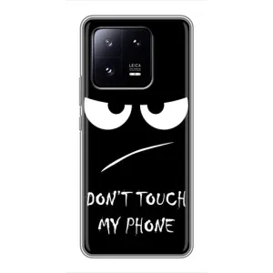 Чехол для Сяоми 13 Про - (AlphaPrint) с печатью (ТОП продаж) (Dont Touch)