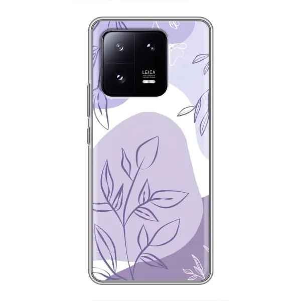 Чехол с принтом «Фиолетовые листья абстракция» для Xiaomi 13 Pro