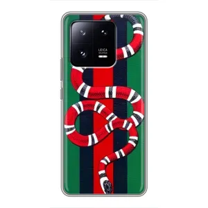 Чехлы ГУЧЧИ для Сяоми 13 Про (AlphaPrint) (Gucci змия)
