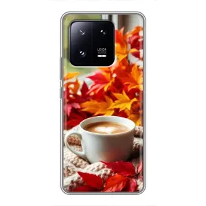Чехол с уникальным дизайном «Осень с кофе» для Xiaomi 13 Pro