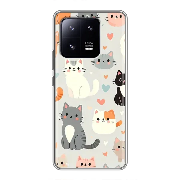 Чохол з принтом «Колаж котів» для Xiaomi 13 Pro