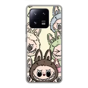 Чехол с Лабубу на Xiaomi 13 Pro (Золотая обезьяна Bored Ape)