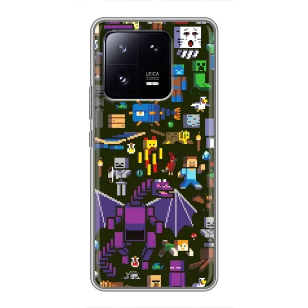 Чехол с принтом «Коллаж Майнкрафт» для Xiaomi 13 Pro