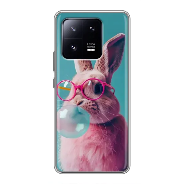 Чохол з принтом «Кролик в окулярах» для Xiaomi 13 Pro