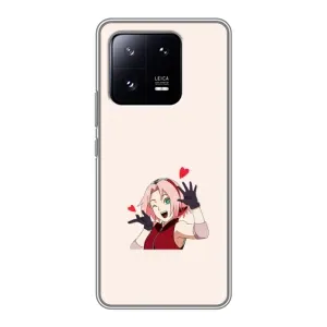 Чехлы Персонажи Аниме Наруто для Xiaomi 13 Pro (AlphaPrint) (Лайк Сакура)