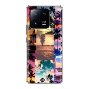 Силиконовый чехол с КАРТИНКАМИ лето для Xiaomi 13 Pro (AlphaPrint) (Летний отпуск)