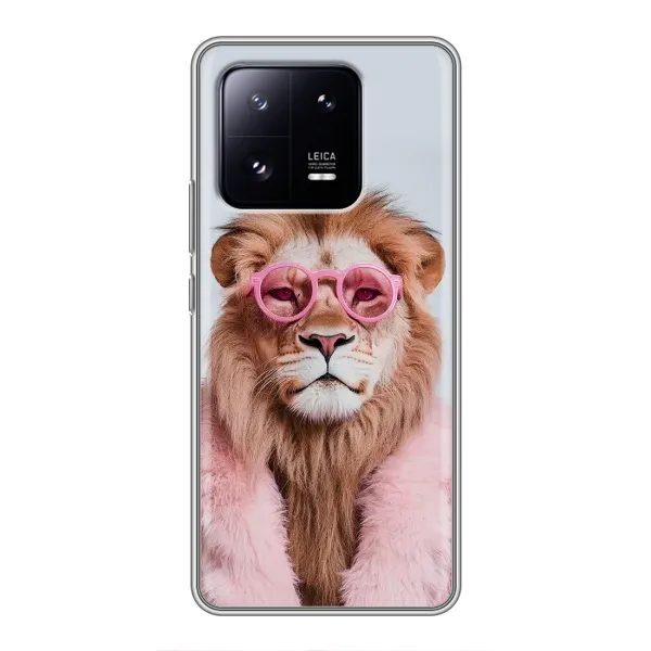 Чохол з принтом «Лев в окулярах» для Xiaomi 13 Pro