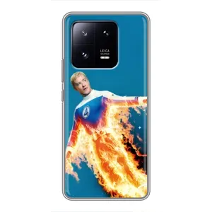 Чохол з принтом Фантастична четвірка для Xiaomi 13 Pro (Людина-факел у вогні)