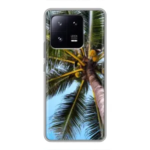 Силиконовый чехол с КАРТИНКАМИ лето для Xiaomi 13 Pro (AlphaPrint) (Пальма)