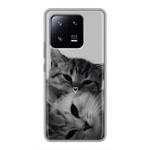 Чехол с рисунком кот на Xiaomi 13 Pro (Пара котов)