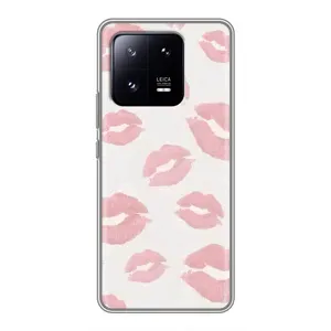Чехол с розовым рисунком для Xiaomi 13 Pro (Розовые губы)